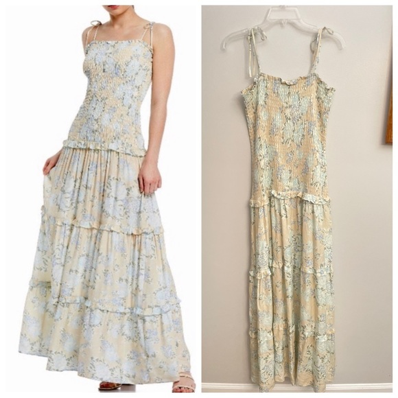 Shabby Chic Dresses & Skirts - Shabby Chic Blythe Smocked Bodice Maxi Dress Size Large